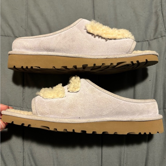 UGG Lilac Suede and Shearling Slide Slipper Woman’s Size 7 - Picture 7 of 8